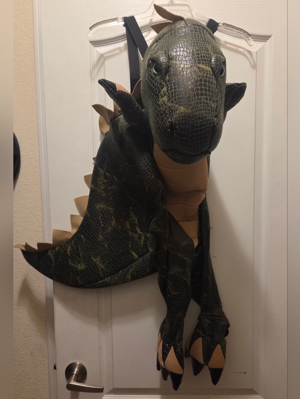 VTG 90s Lillian Vernon Plush Ride In Dinosaur Halloween Costume Size 4/6